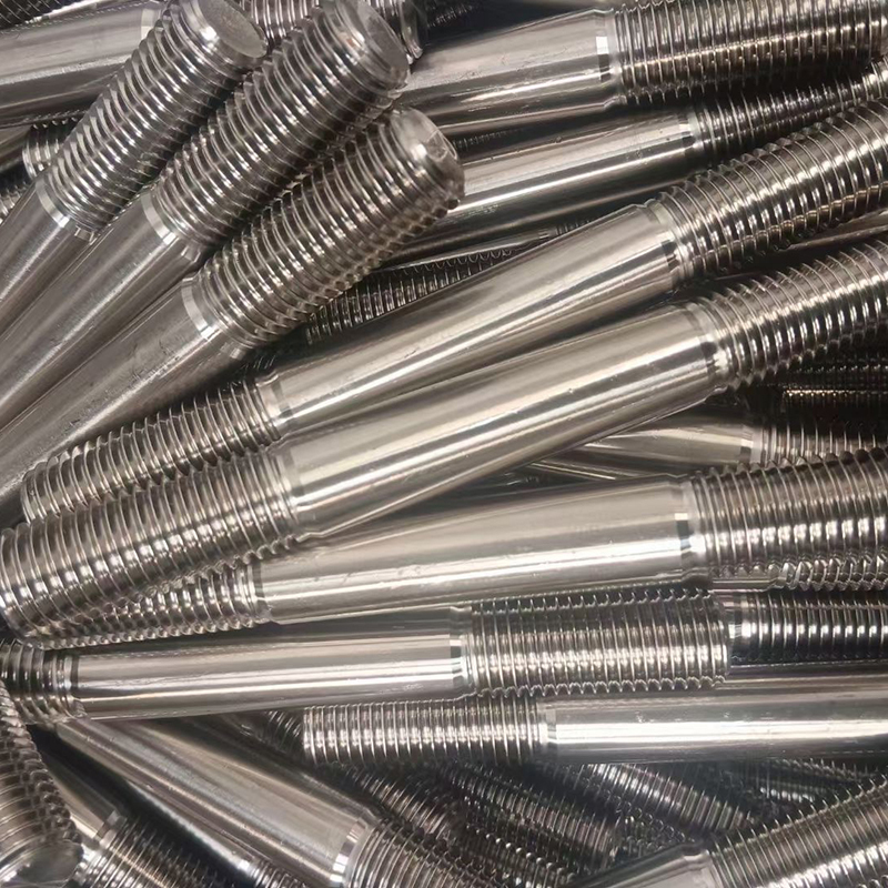 Stud Bolt Inconel 718 58- 11UNC L=60 mm ASME B16.5 Xylan-1070 PTFE