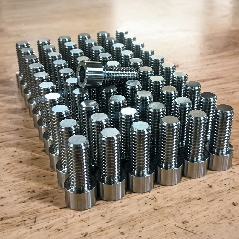 Stud Bolt Inconel 718 58- 11UNC L=60 mm ASME B16.5 Xylan-1070 PTFE