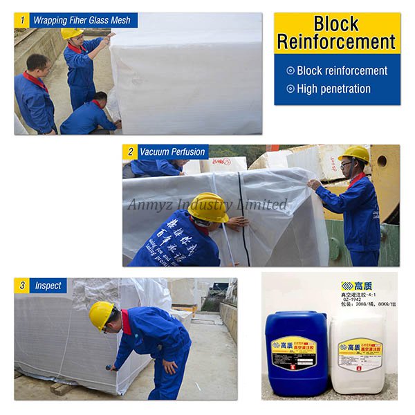 AZ-1618 Stone Adhesive/Epoxy Resin AB for Vaccum Perfusion System for block Wrapping/Coating/Crack Repair/Reinforcement