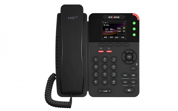 ES282-PC SIP话机 千兆 2.4寸彩屏 POE 双网口