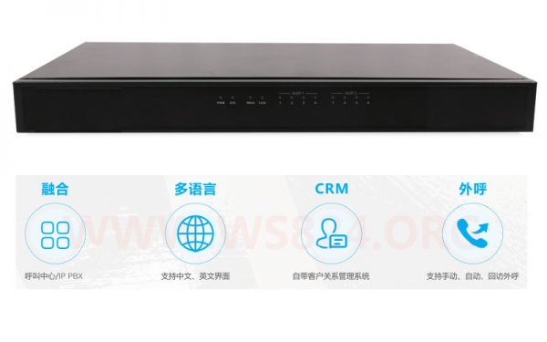 呼叫中心一体服务器（IP坐席，网页拨号，IPPBX，CRM）