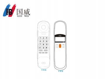 国威GW8A,壁挂分机,面包机,一键呼叫,紧急呼叫,对讲电话机