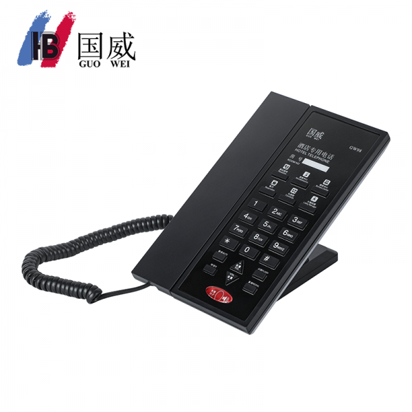 国威GW98酒店专用电话机, 酒店客房电话,壁挂电话