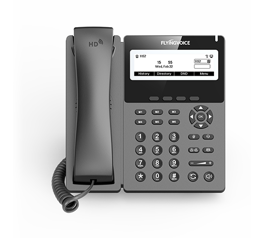 P22P  宽屏IP话机 384×106 黑白液晶屏 百兆 2.4GHz Wi-Fi 录音 PoE 2个SIP账号 可挂墙