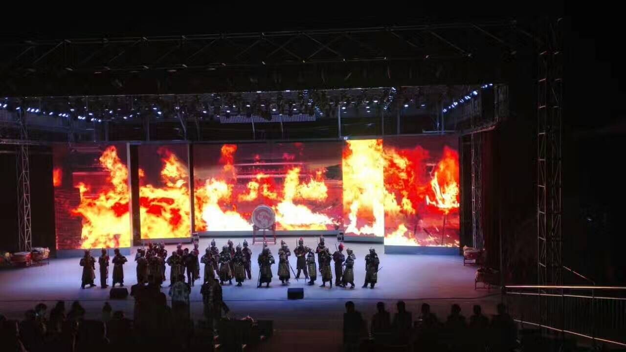 168平方户外P6 LED大屏幕成功点亮侍郎湖风景区
