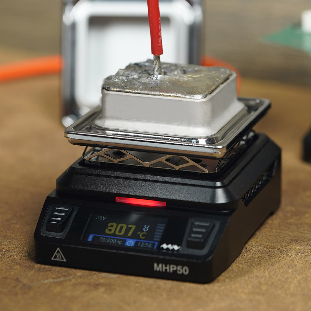 MHP50 Mini Hot Plate Preheater Solder Pot Set