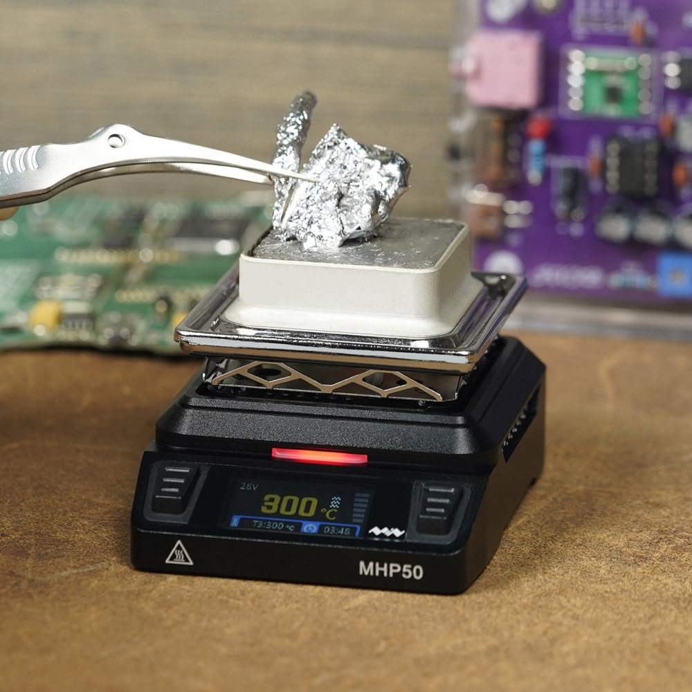 MHP50 Mini Hot Plate Preheater Solder Pot Set