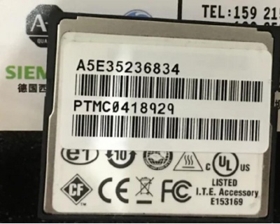 Siemens Robicon NXGpro CF A5E35236834 GH180 NXGpro compact flash card 6SR0960-0CC08-0AD0