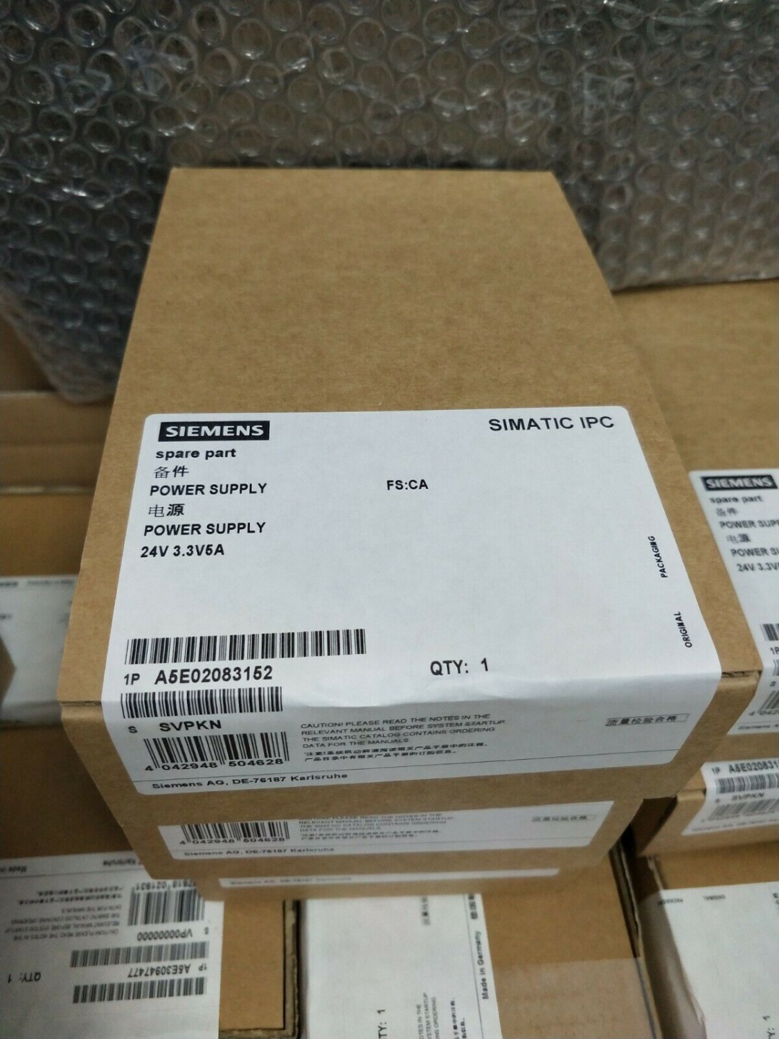 Siemens Robicon LDZ10504751 cable between CPU baord and WAGO field bus coupler 6SR3960-0QA00-0AM0