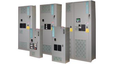 The Siemens ROBICON Perfect Harmony Air-Cooled medium voltage variable frequency drives (VFDs)