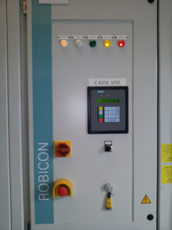 2 Variable Speed Drives Siemens Robicon 6600V for motor 750 kW and 1350 kW