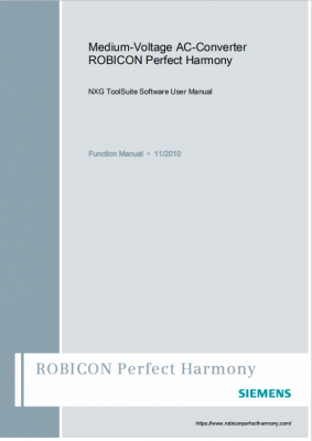 Medium-Voltage VFD ROBICON Perfect Harmony A1A902291V5.0_AB_ NXG Tool Suite User Manual 2010