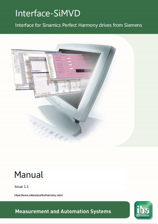 Interface-SiMVD Interface for Sinamics Perfect Harmony drives from Siemens User Manual