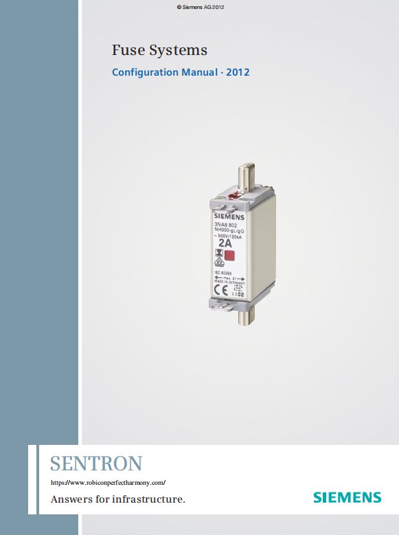 Siemens SENTRON Fuse 3NA3 3NA6 3NH3 3NX2 3NG1 3NA6 3ND1 3NC3 3NE1 3NE3 3NE4 3NE8