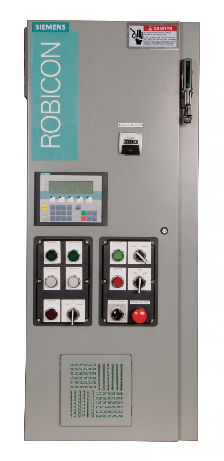 Siemens Retrofit services for ROBICON W Series legacy 454 GT low voltage drives