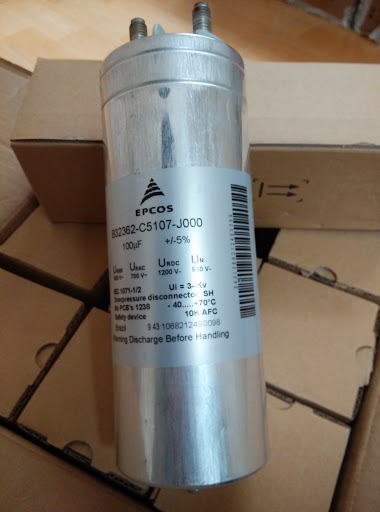 Siemens Robicon 6SR3950-0SM72-0AD0 Film Capacitor 13500uF, 1300V, 6SR3950-0SM73-0AD0, 13500uF,1300V