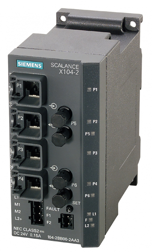 6GK5106-1BB00-2AA3 SCALANCE X106-1, Unmanaged IE switch, 6x 10/100 Mbit/s RJ45 ports, 1x 100 Mbit/s