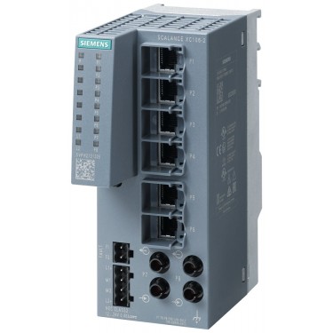 6GK5106-2BB00-2AC2 SCALANCE XC106-2, Unmanaged IE switch, 6x 10/100 Mbit/s RJ45 ports, 2x 100 Mbit/s