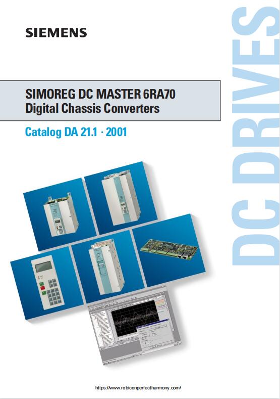 Siemens SIMOREG DC MASTER 6RA70 Digital Chassis Converters Catalog