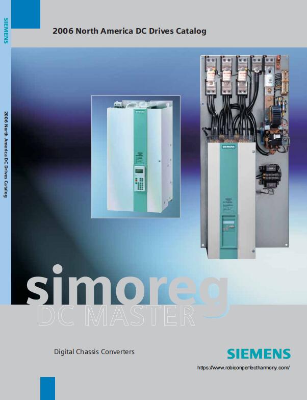Siemens SIMOREG DC MASTER Digital Chassis Converters 2006 North America DC Drives Catalog