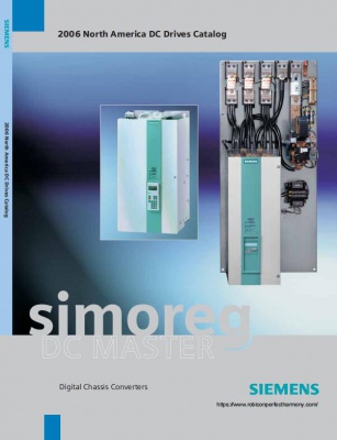 Siemens SIMOREG DC MASTER Digital Chassis Converters 2006 North America DC Drives Catalog