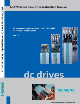 Siemens SIMOREG DC Master 6RA70 Series Base Drive Instruction Manual