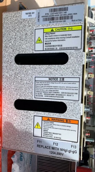 LDZ14501001.140, G3 Power CELL, NBH 140A 630V, 6SR3902-0AD00-0AM0