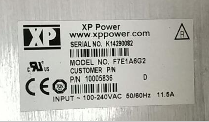 XP Power Power Supply, F7E1A6G2, F7A4K6G2, F7-A4K6G2, F7A4K6G7, F7-A4K6G7, F7A4G2G2, MHP1000PS48