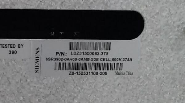 LDZ31500082.375, G3E POWER CELL,375A, 690V, 6SR3902-0AH00-0AM0
