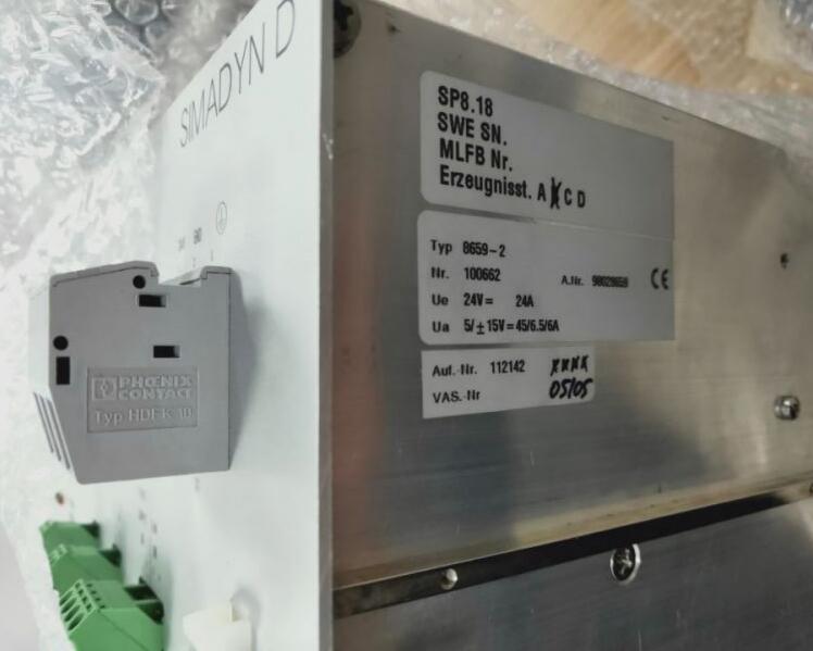 Power Supply SP8.18 P/N: 6ZY1071-2AA00，STM supply 8659-2 （SP8.18）