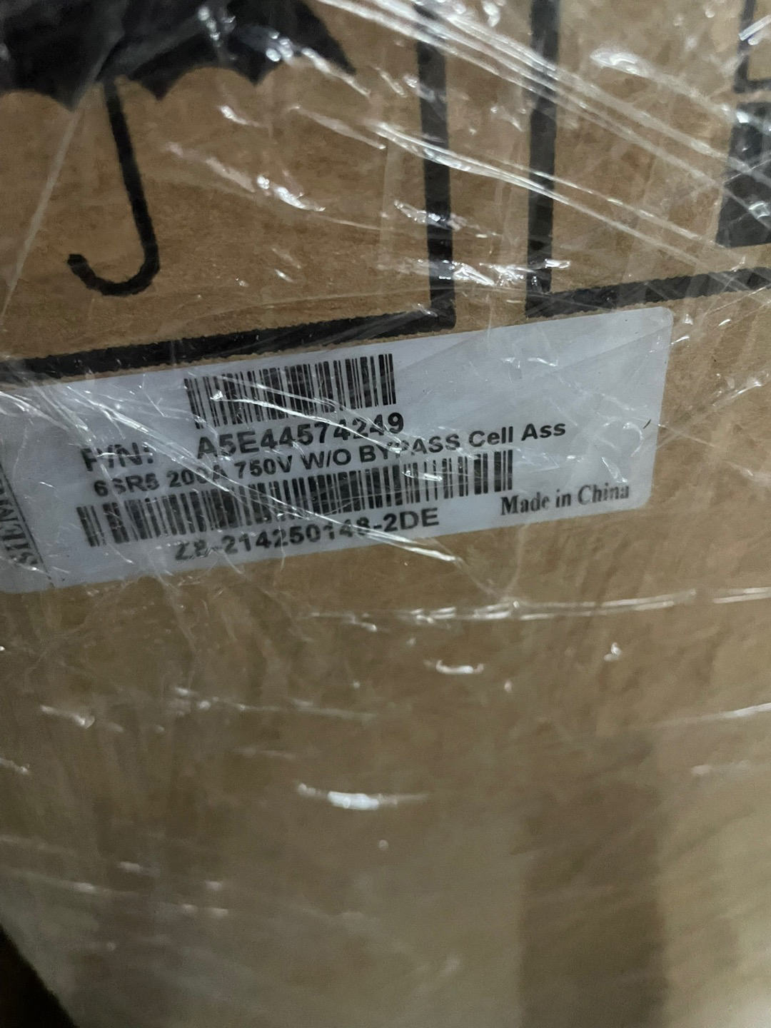 A5E44574249, SIEMENS 6SR5 200A 750V W/O Bypass Power Cell New in box