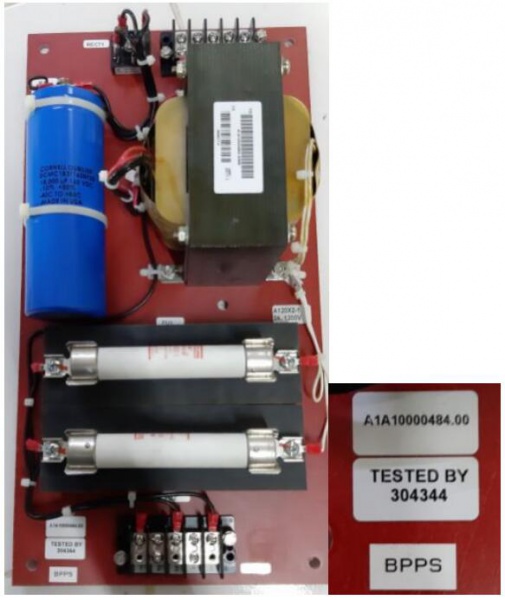 A1A10000484.00, 6SR0960-0EA03-1AD0, Siemens POWER SUPPLY ASSY, BYPASS