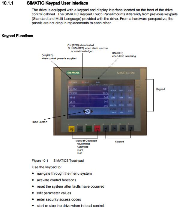 Siemens Medium-Voltage Drive SINAMICS PERFECT HARMONY GH180 NXGpro Control Operating Manual for v6.8