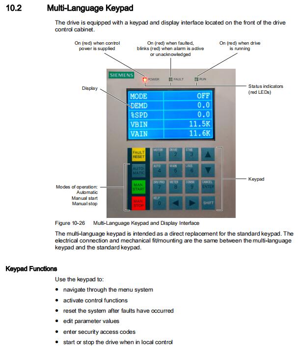 Siemens Medium-Voltage Drive SINAMICS PERFECT HARMONY GH180 NXGpro Control Operating Manual for v6.8
