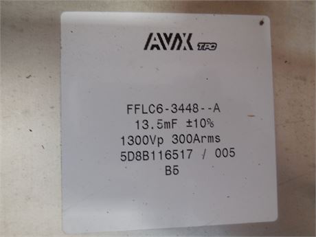 3 units in stock in new, FILM CAPACITOR , OIL-FILLED, 13500MFD, 1300V, Siemens Mfg. No. A1A099563