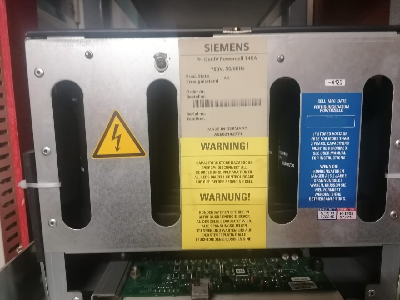 Siemens PH GenIV Powercell 140A 750V, A5E02142771, Power Cell