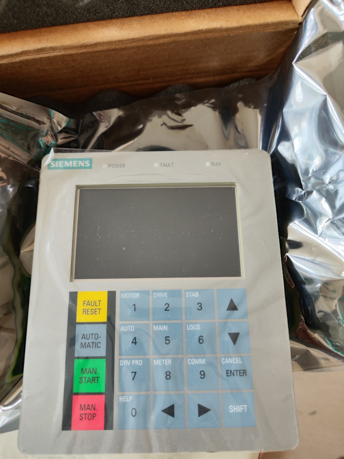 A5E02363383 Siemens Keypad, Robicon Keypad, New in Box, MULTI LANGUAGE KEYPAD, Multifunction Key Panel