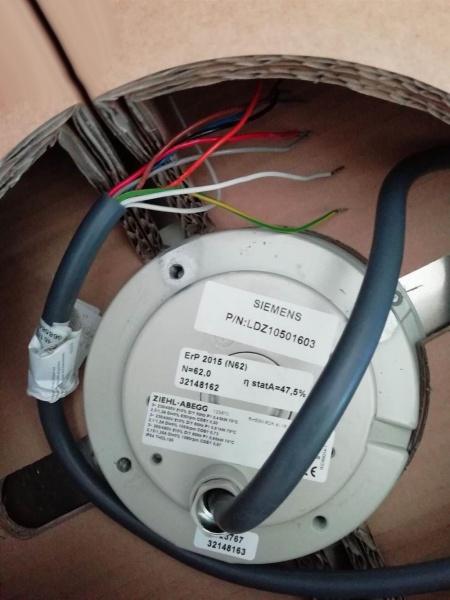 Siemens LDZ10501603, RH50M-6DK.41.1R, BLOWER,19.8",380V,50HZ, 6SR3900-0GM01-1AD0