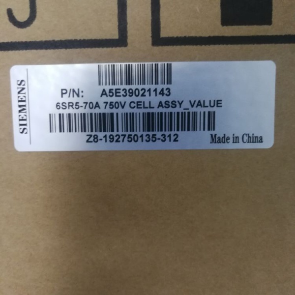 Power Cell P/N: A5E39021143, Siemens GH180 Drives G5 GEN5 6SR5-70A 750V CELL ASSY_VALUE, 6SR5902-0AB02-0AM1