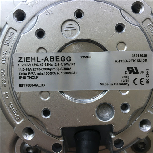 SIEMENS 6SY7000-0AE33, RADIAL VENTIALTOR RH35B-2EK.6N.2R, RADIAL COOLING FAN 6SY7000-0AG81, RH28M-2EK.3F.1R, W2D250-GA04-15, 6SL3994-6FC00-0AA0