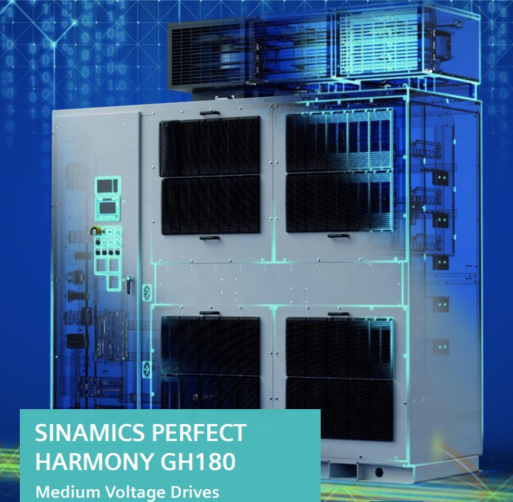 SIEMENS SINAMICS PERFECT HARMONY GH180 MEDIUM VOLTAGE DRIVE （STATIC CONVERTER）, 6SR5602-0DE41-0AJ0-Z, 6SR5102-2HE42-2AJ0-Z, 6SR5102-2HD41-5AJ0-Z, 6SR5102-2HE42-5BG0-Z