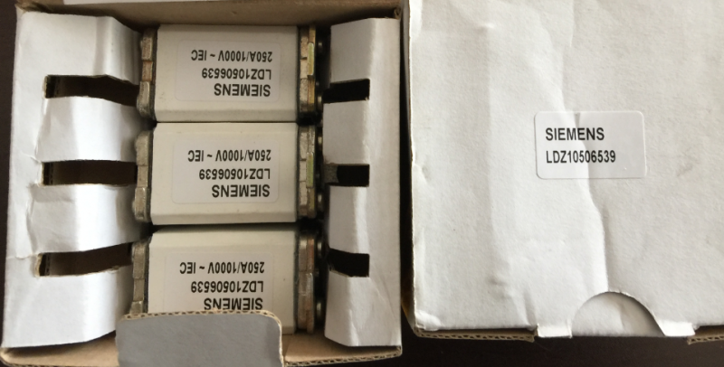 116A CELL FUSE A5E52033614, 140A CELL FUSE A5E52033613, 200A A5E52033628, 260A A5E52033632, 340A A5E52033632, 440A A5E52033646, 500A A5E52033646, 580A A5E36109932, 660A A5E36109932, 750A A5E45293415