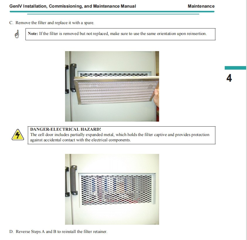 Siemens Robicon A5E01679468, 6SR4960-0FA05-0AD0, Cell Air Filters, GEN4-PH3; A5E01679467, 6SR4960-0FA04-0AD0, Transformer Air Filters, GEN4-PH3