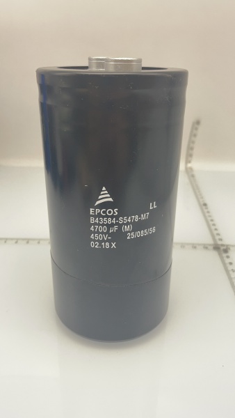 ELECTROLYTIC CAPACITY 10000uF 450V BR P/N: B43456-S5109-M7, CAP_EL_AL_10M_20%_450V_ELETROLYT 10000UF (M) 450V- 25/085/56, B43456-S5109-M6, A1A0101341, A1A0100786