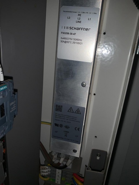 Siemens Drive System Connect Nano A5E0107341, SIMATIC IPC127E 9AA1001-4AH00-0AA0, POWER LINE FILTER Schaffner FN3258-30-47, DOOR LIMIT SWITCH 3SE5250-0CC05, SITOP PSU100C 6EP1332-5BA00