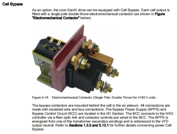 ROBICON Perfect Harmony GenIV Cell Bypass Contactor A5E50124596, A5E40727031; A5E02634363, A5E32187356