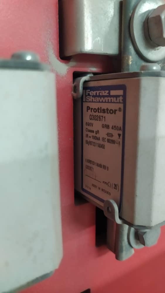 CAPACITOR; 400V; 12000UF; LDZ10501952, FUSE PROTISTOR;PC72GB69V630D1A;690V;630A, FUSE PROTISTOR;PC72GB69V450D1A;690V;450A