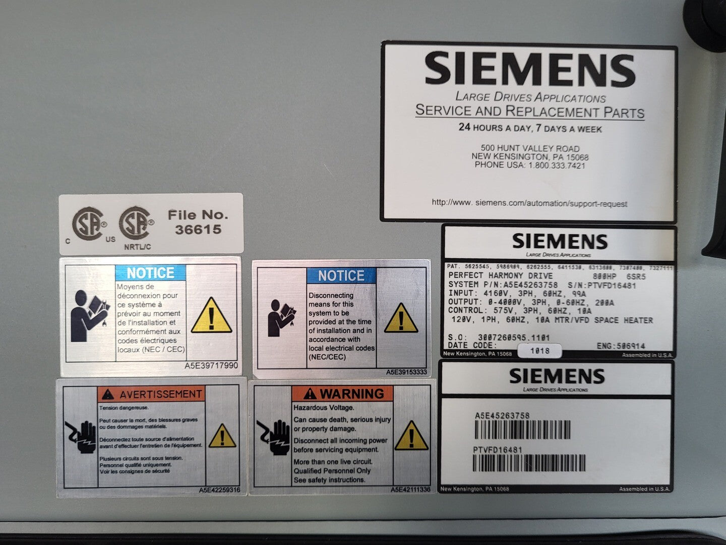 6SR0960-0JA10-0AD0, Fuse 3 A, 600V, Type rejection, A1A080752; 6SR3900-0HM10-0AD0, Input CT, A1A096254; 6SR0960-0HM08-0AD0, current transformer Closed circuit, 2000A, A1A089838;