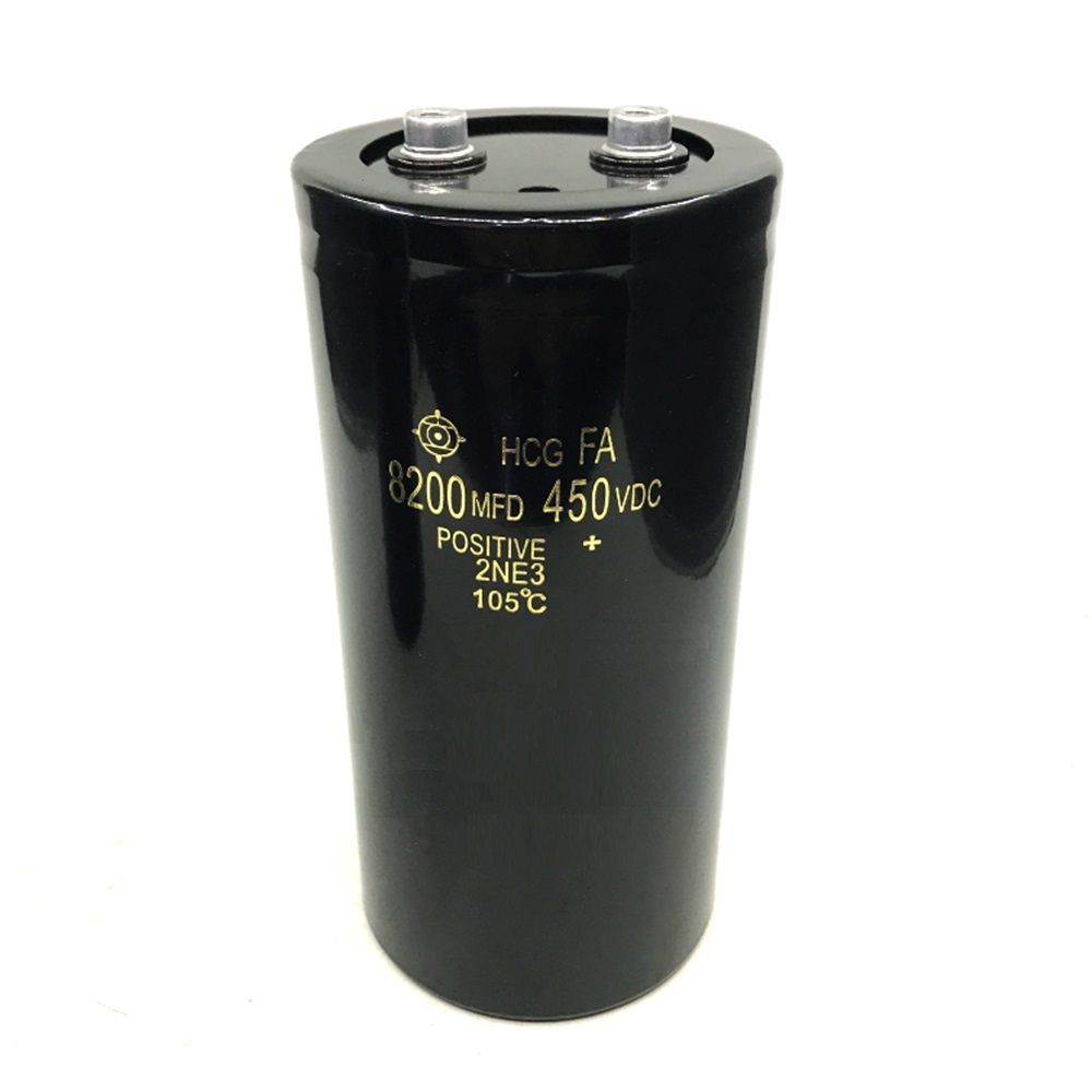 CAPACITOR HCG FA 8200MFD 450VDC POSITIVE+ 105℃, HCG FA 22000MFD 450VDC, HCG FA 15000MFD 450VDC, HCG F6A 18000MFD 400VDC, HCG F6A 8200MFD 500VDC