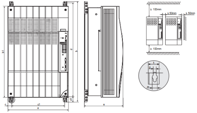 9300 vector frequency inverter 75 ... 90 kW EVF9332-EV, EVF9333-EV